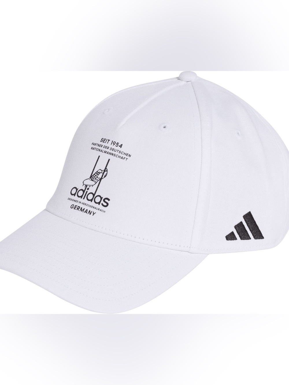 Adidas Germany 2026-2027 National Soccer Team Logo Hat in White- NEW W/ TAGS